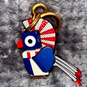 Colorful Tory Burch Toucan Keychain